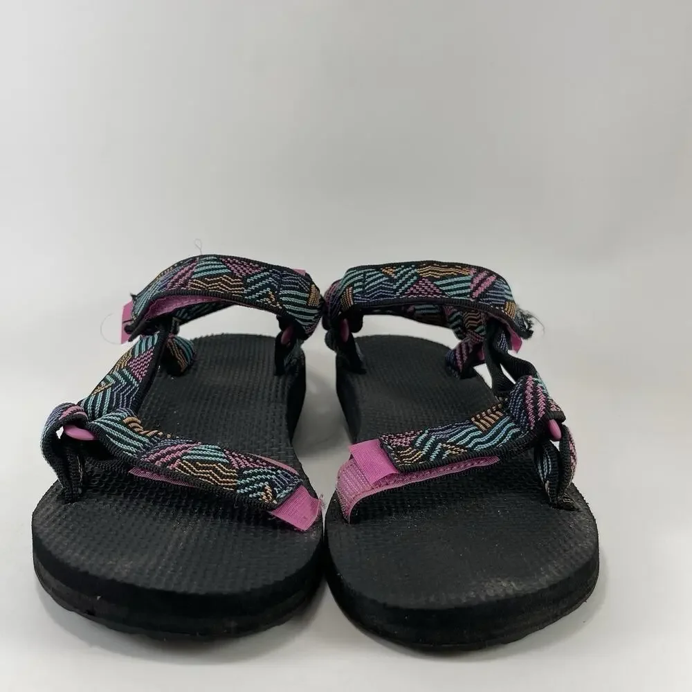 Teva Original Universal Womens Size 6 Multi Pink Retro Strappy Sport Sandal